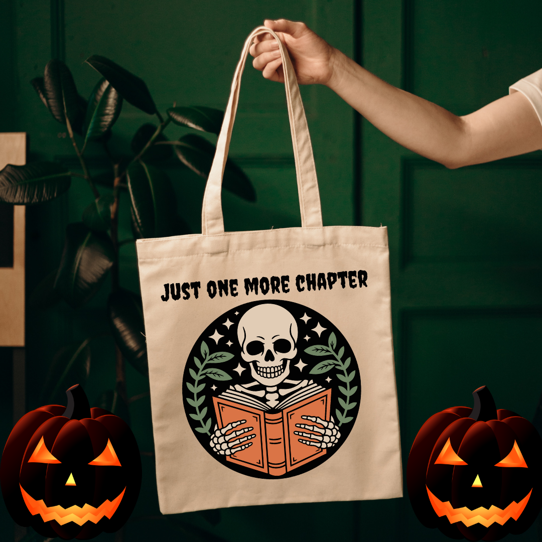 Just One More Chapter Tote Bag