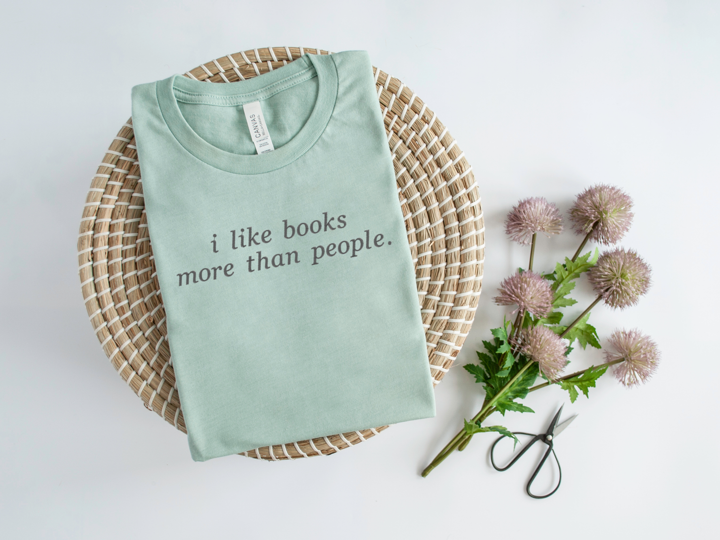 I Like Books Embroidered Sweatshirt and T- Shirt