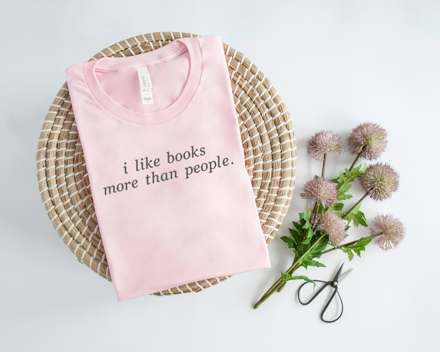 I Like Books Embroidered Sweatshirt and T- Shirt