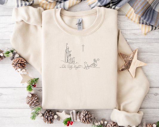 A Thrill of Hope Embroidered Sweatshirt